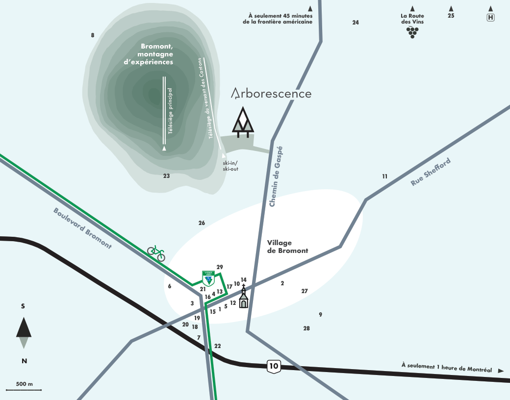 Vivre à Bromont Arborescence Bromont