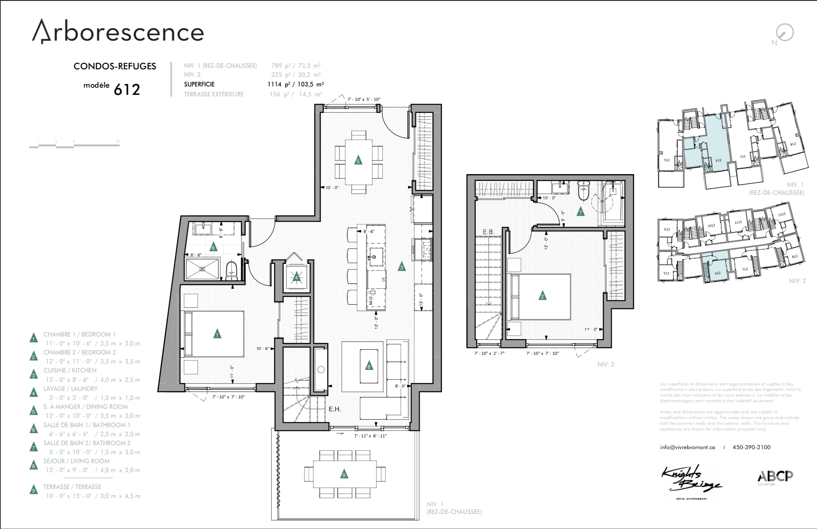 Condos à vendre à Bromont Arborescence Bromont